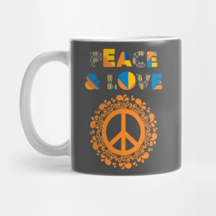 Peace and love Mug